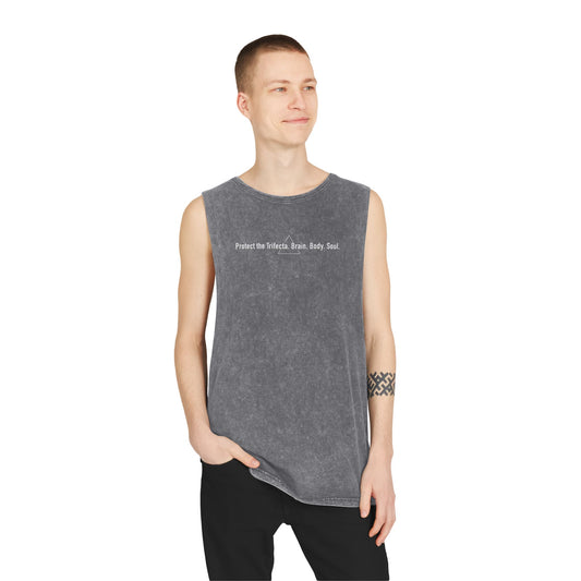 Trifecta Unisex Stonewash Tank Top