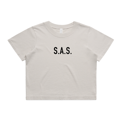 S.A.S. Womens Crop Tee