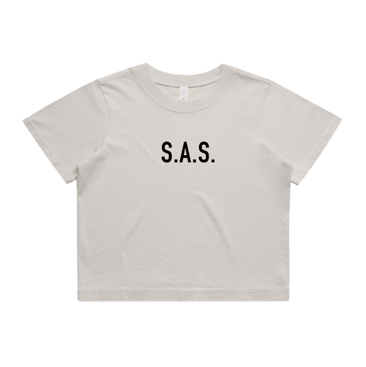 S.A.S. Womens Crop Tee