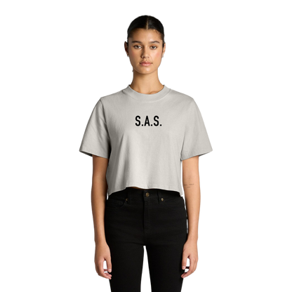 S.A.S. Womens Crop Tee
