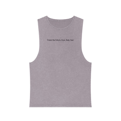 Trifecta Unisex Stonewash Tank Top