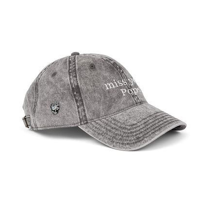 miss you, 'custom name' Unisex Vintage Embroidered Hat